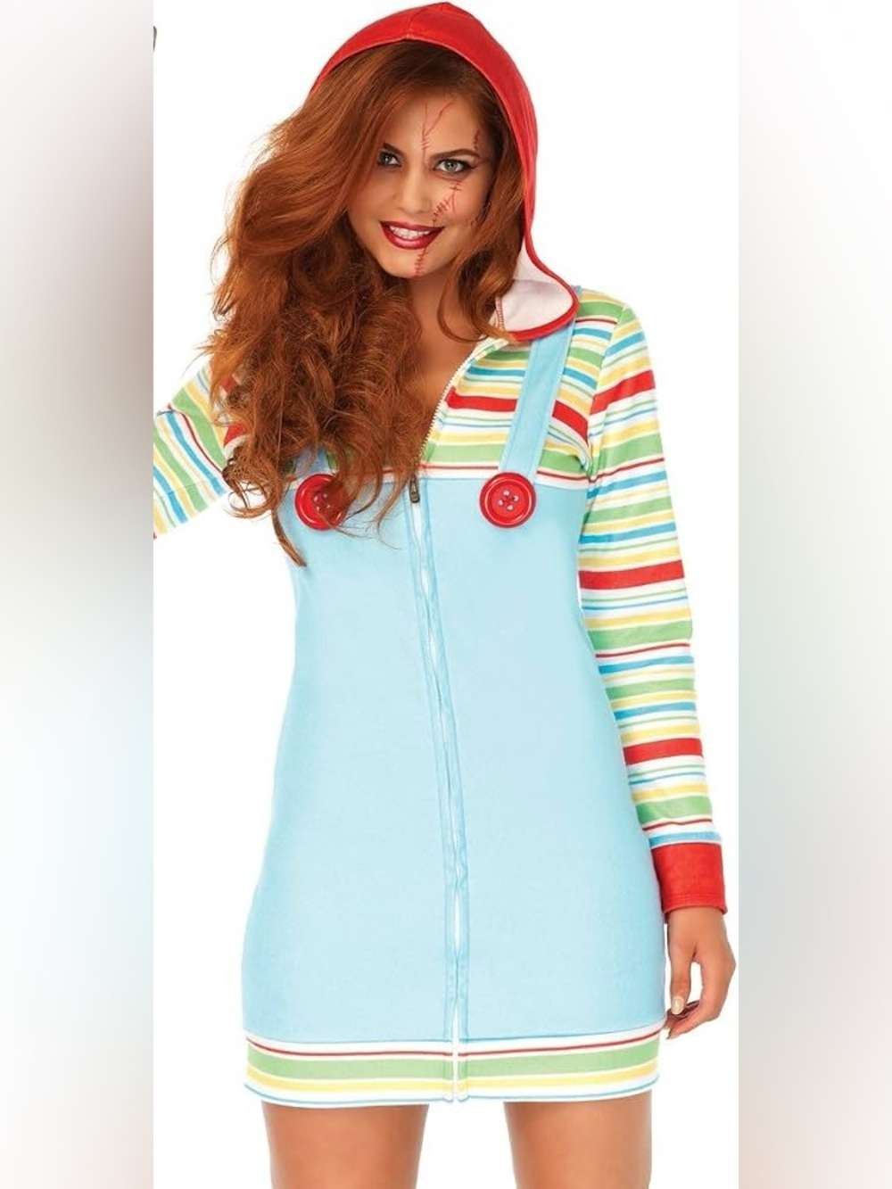 Leg Avenue Cozy Killer Chucky Doll Costume with accessories